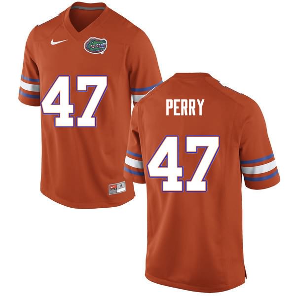 Men's NCAA Florida Gators Austin Perry #47 Stitched Authentic Nike Orange College Football Jersey YYS1365IJ